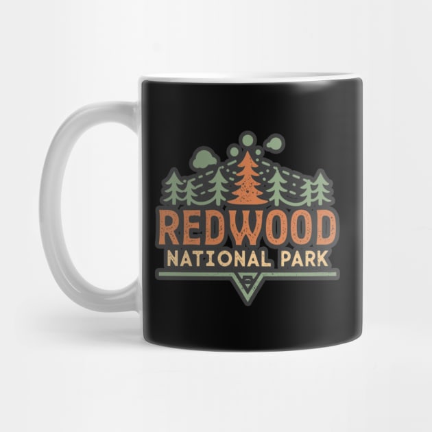 Redwood National Park Travel Sticker by GreenMary Design